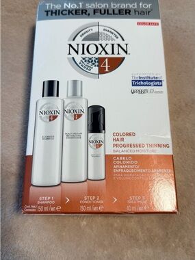 Nioxin 4 Colored Hair Progressed Thinning 3-Step System Box Set